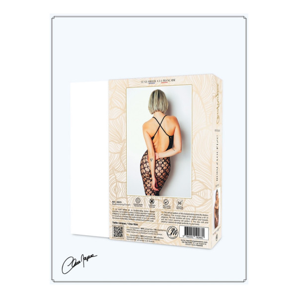 Bodystocking  en résille avec maille  large - Le Numéro 11 - Collection Bodystocking 